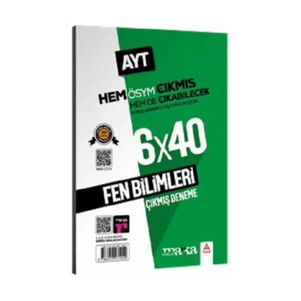 2025 AYT Fen Bilimleri ÖSYM Çıkmış ve Çıkabilecek Sorulardan Oluşturulmuş 6 Deneme Sınavı Tamamı Video Çözümlü