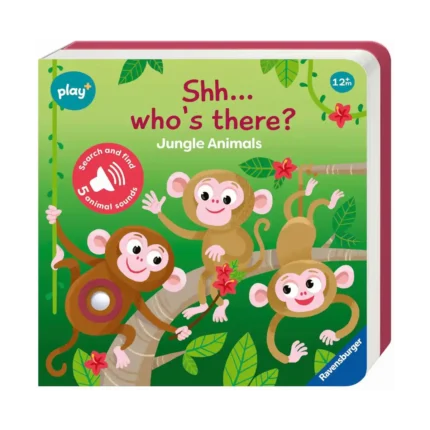 Ravensburger Play+ Shh...Who's There: Jungle Animals - My First Look and Find