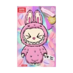 Labubu Pinky Rose Çılgın Koleksiyon – Çıkartmalı Boyama Kitabı