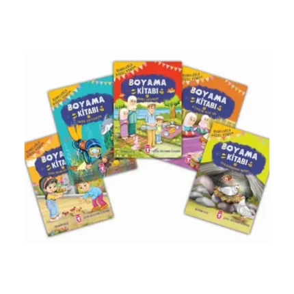 Renklerle Güzel Dinim Boyama Kitabı Set (5 Kitap)