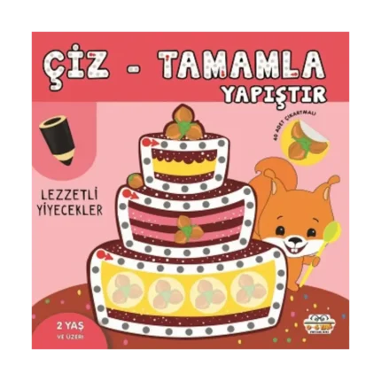 Lezzetli Yiyecekler - Çiz-Tamamla-Yapıştır