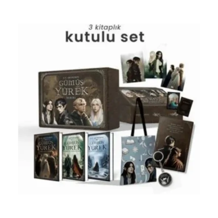 Gümüş Yürek Serisi - Üç Kitaplık Hediyeli Ciltli Kutu