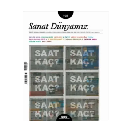 Sanat Dünyamız 193 / Mart – Nisan 2023