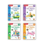 Okul Öncesi Makas Etkinlikleri Kes, Yapıştır, Oyna 4'lü Set