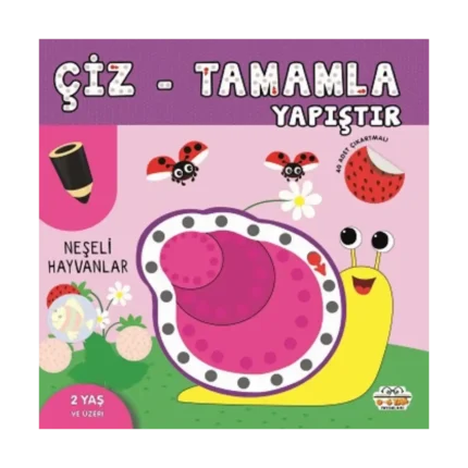 Neşeli Hayvanlar - Çiz-Tamamla-Yapıştır