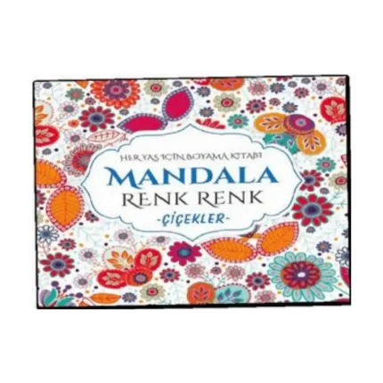 Mandala Renk Renk Çiçekler