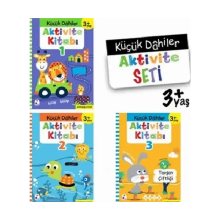 Küçük Dahiler Aktivite Seti 3+ Yaş (3 Kitap Takım)