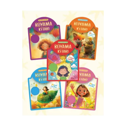 Çıkartmalı Boyama Kitabı 5'li Set