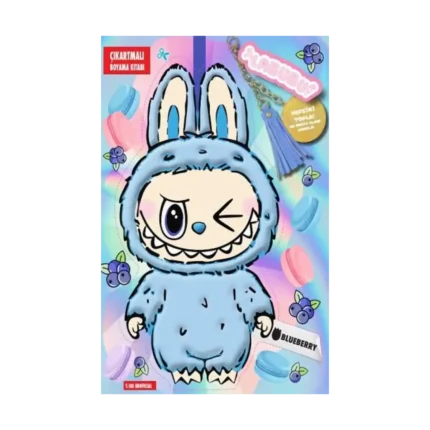 Labubu Blueberry Çılgın Koleksiyon – Çıkartmalı Boyama Kitabı