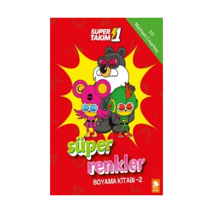 Süper Renkler Boyama Kitabı - 2- Süper 1 Takım