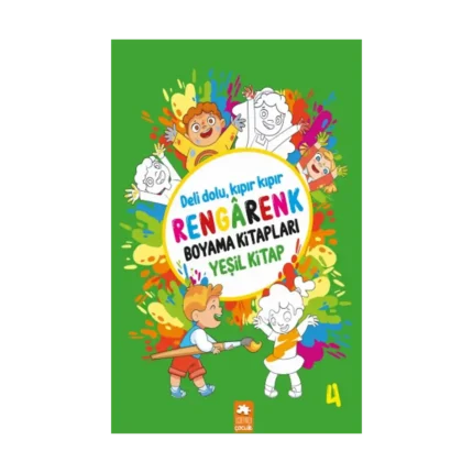 Rengarenk Boyama Kitapları - Yeşil Kitap
