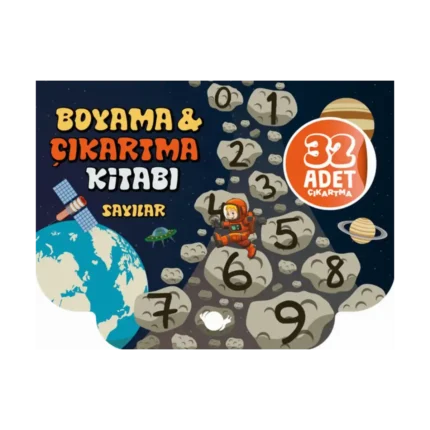 Sayılar Boyama ve Çıkartma Kitabı