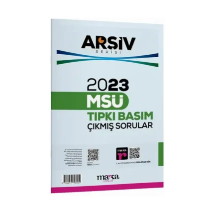 2023 MSÜ ARŞİV SERİSİ Tıpkı Basım Çıkmış Sorular Tamamı Video Çözümlü
