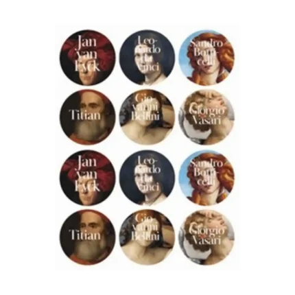 İkonik Tablolar Sticker  (12’li)
