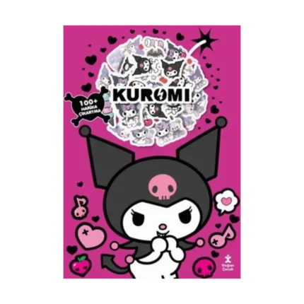 Kuromi Boyama Kitabı Çıkartma Bombası 100 + Harika Çıkartma