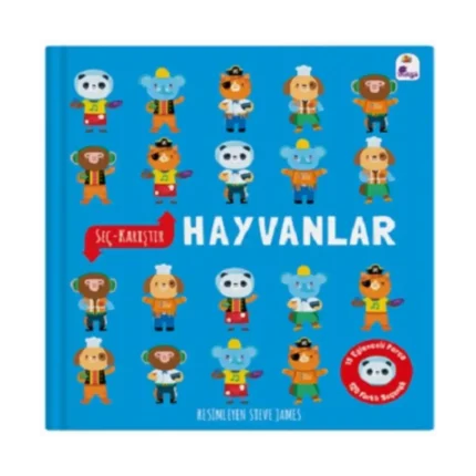 Seç – Karıştır : Hayvanlar (15 Eğlenceli Parça, 120 Farklı Seçenek) (Ciltli)