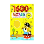 1600 Mozaik Çıkartmalı Boyama Kitabım Sarı Kitap