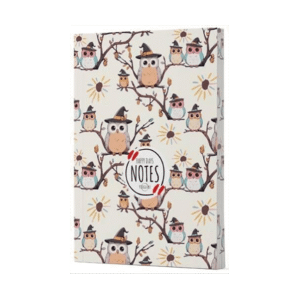 Baykuş Çizgili Defter 7