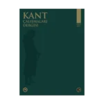 Kant Çalışmaları Dergisi Sayı 2