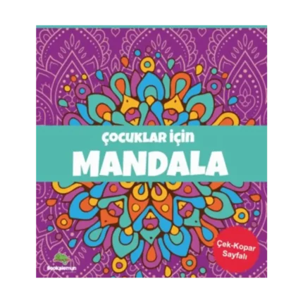 Çocuklar İçin Mandala - Mor