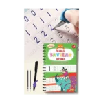 Sayıları Yazmayı Kolayca Öğreten Kitap | Sihirli Uçan Kalemli Oluklu (kabartmalı) Sayılar Kitabı