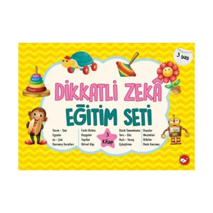 Dikkatli Zeka Eğitim Seti  3. Kitap- 3 Yaş