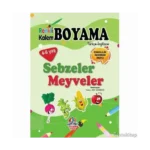 Renkli Kalem Boyama-Sebzeler Meyveler