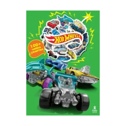 Hot Wheels Boyama Kitabı Çıkartma Bombası 100 + Harika Çıkartma