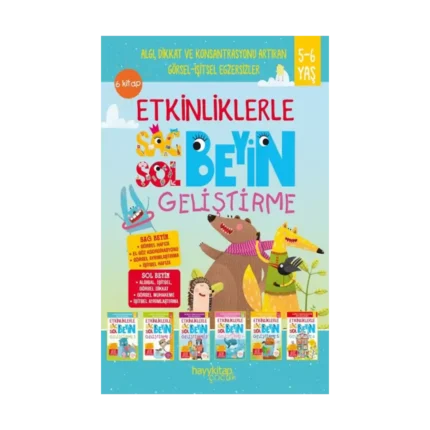 Etkinliklerle Sağ Beyin Sol Beyin Geliştirme (5-6 Yaş) 6’lı Set