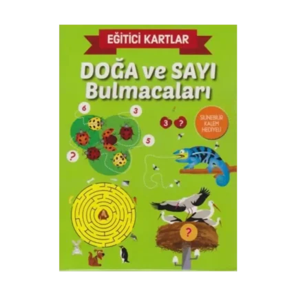 Eğitici Kartlar Doğa ve Sayı Bulmacaları