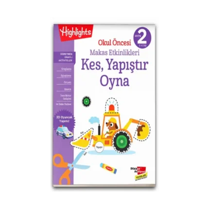 Okul Öncesi Makas Etkinlikleri Kes, Yapıştır, Oyna 2. Seviye