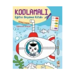 Kodlamalı Eğitici Boyama Kitabı - Eğlenceli Araçlar (4-5 Yaş 1. Seviye)