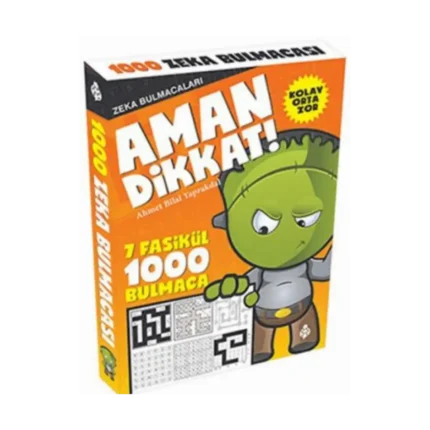 Aman Dikkat! - Zeka Bulmacaları 7 Fasikül - 1000 Bulmaca