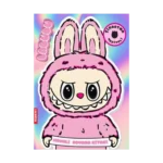 Labubu Pembe Çıkartma Hediyeli Boyama Kitabı