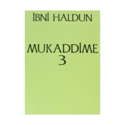 Mukaddime Cilt: 3