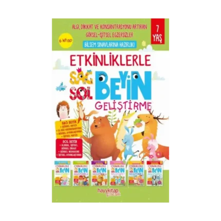Etkinliklerle Sağ Beyin Sol Beyin Geliştirme (7 yaş) 6’lı Set
