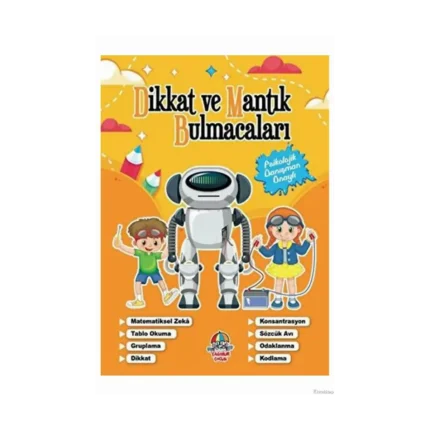Dikkat Ve Mantık Bulmacaları Turuncu Kitap