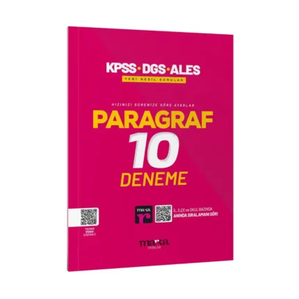 2025 KPSS-DGS-ALES Paragraf Yeni Nesil 10 Deneme