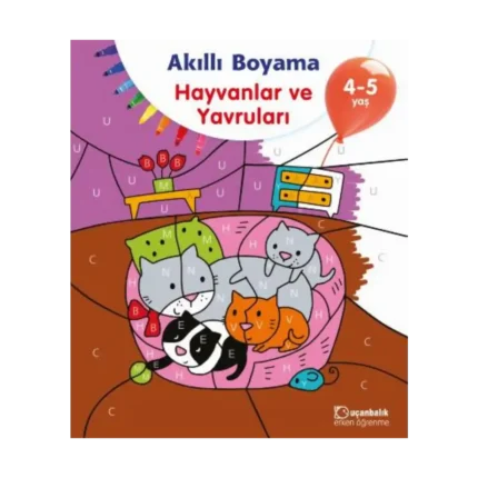Akıllı Boyama - Hayvanlar ve Yavruları 4-5 Yaş