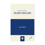 Türkiye Türkçesinde Kelime Tahlilleri