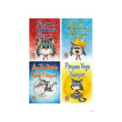 Kedi Pimpom'un Maceraları Set (4 Kitap)