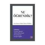 Ne Öğrendik ?
