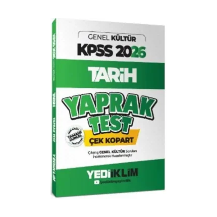 Kpss Tarih Yaprak Test 2026