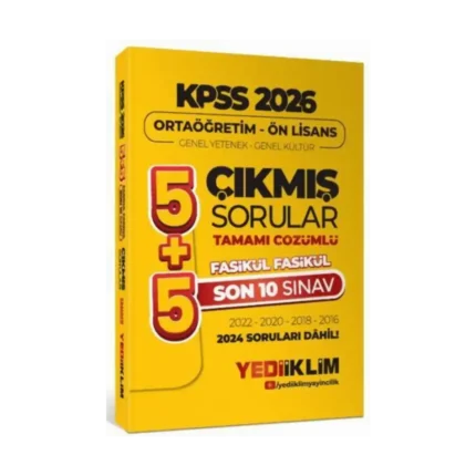 Kpss Ortaöğretim Ön Lisans Çıkmış Sorular 5+5 2026