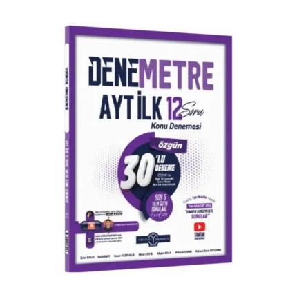 Orijinal Yayınları AYT Denemetre İlk 12 Konu Denemesi
