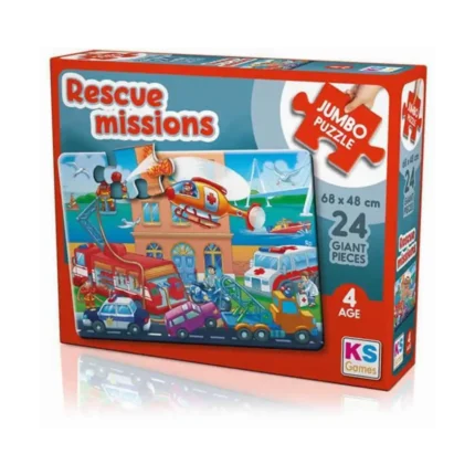 Rescue Missions Jumbo Puzzle 24 Parça