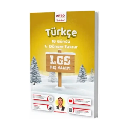 İntro Yayınları 8. Sınıf LGS Türkçe 10 Günde 1. Dönem Tekrar Kış Kampı