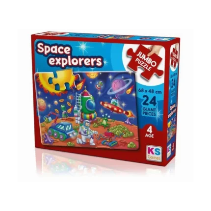 Space Explorers Jumbo Puzzle 24 Parça