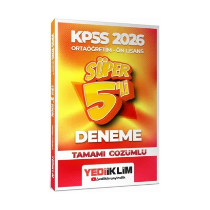 Kpss Ortaöğretim Ön Lisans Deneme 5 Fasikül 2026