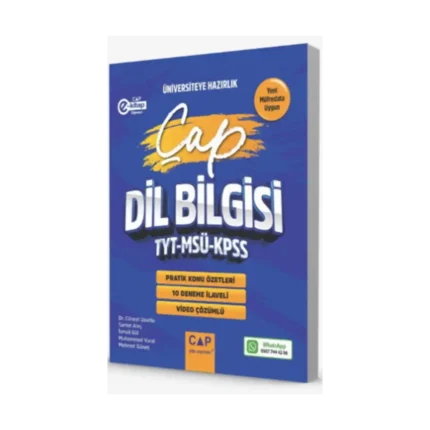 Çap Yayınları TYT MSÜ KPSS Dil Bilgisi Pratik Konu Özetleri Deneme İlaveli